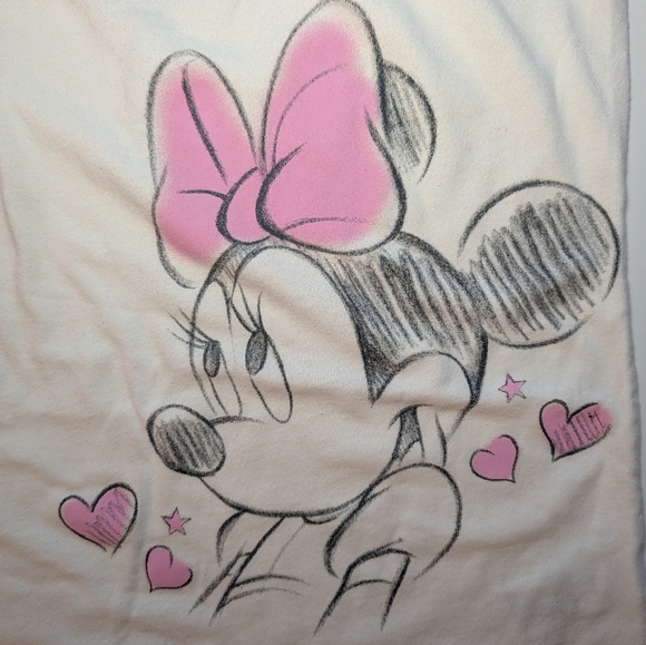 Disney Women's Minnie Mouse Chemise Sleepwear Pink and White Cotton Size M - Picture 7 of 10